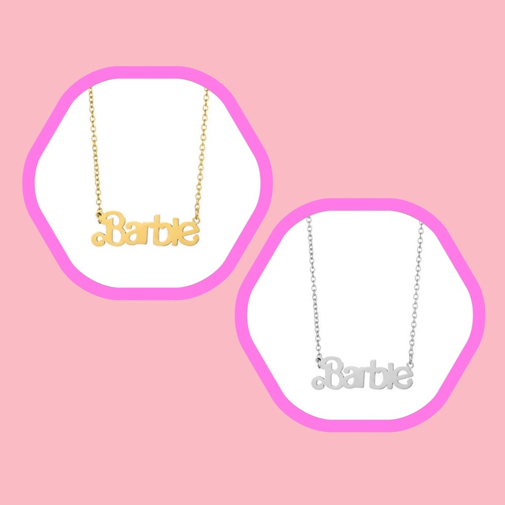 Barbie Necklace (your choice of gold-tone or silver-tone)